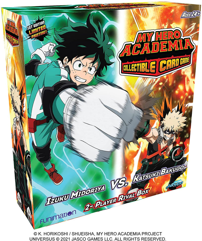 Load image into Gallery viewer, My Hero Academia Collectible Card Game Izuku Midoriya vs. Katsuki Two Player Rival Decks
