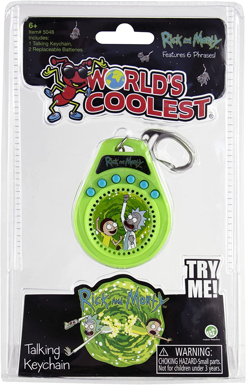 Load image into Gallery viewer, World&#39;s Coolest Rick and Morty Talking Keychain
