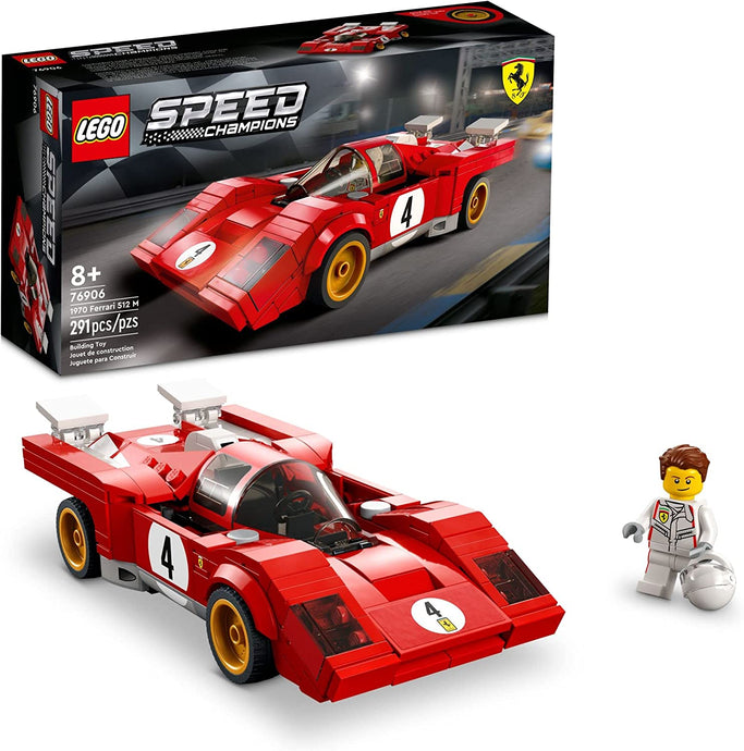 LEGO Speed Champions 1970 Ferrari 512 M 76906 Building Toy Set for Kids, Boys, and Girls Ages 8+ (291 Pieces)