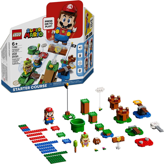 LEGO Super Mario Adventures with Mario Starter Course 71360 Building Toy Set for Kids, Boys, and Girls Ages 6+ (231 Pieces)