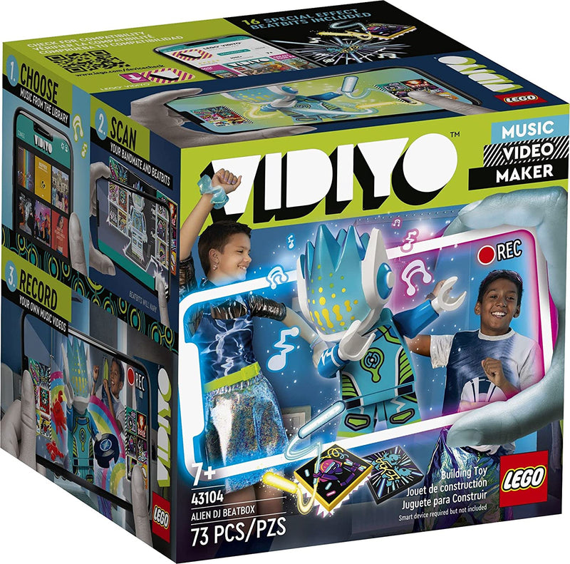 Load image into Gallery viewer, LEGO VIDIYO Alien DJ Beatbox 43104 Building Kit with Minifigure; Creative Kids Will Love Producing Music Videos Full of Songs, Dance Moves and Special Effects, New 2021 (73 Pieces)
