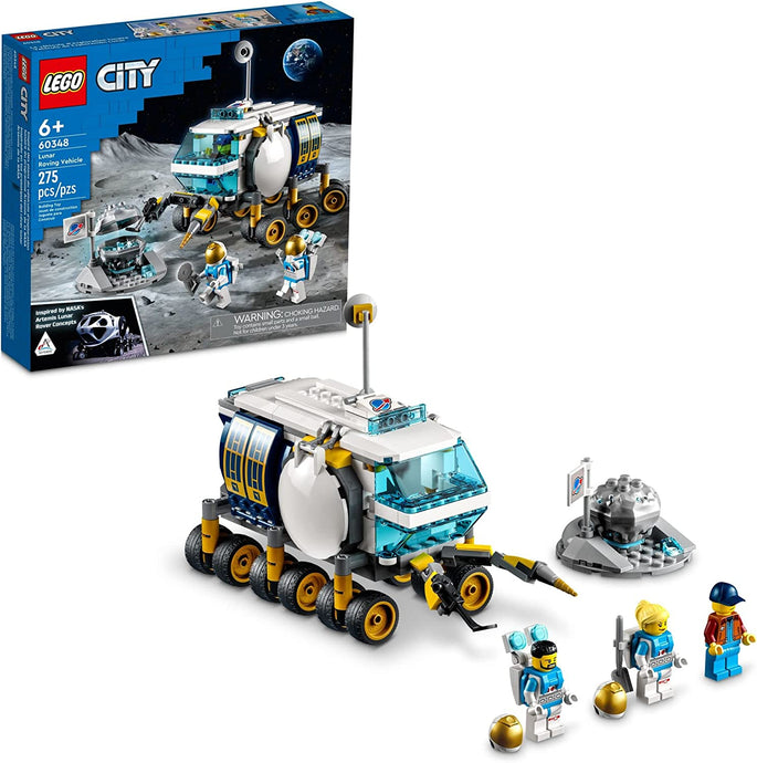 City Space Lunar Roving Vehicle 60348 Building Toy Set for Kids, Boys, and Girls Ages 6+ (275 Pieces)