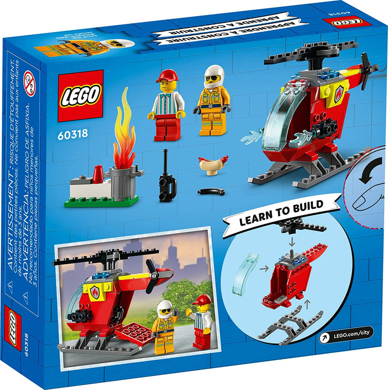 Load image into Gallery viewer, LEGO City Fire Helicopter 60318 Building Toy Set for Preschool Kids, Boys, and Girls Ages 4+ (53 Pieces)
