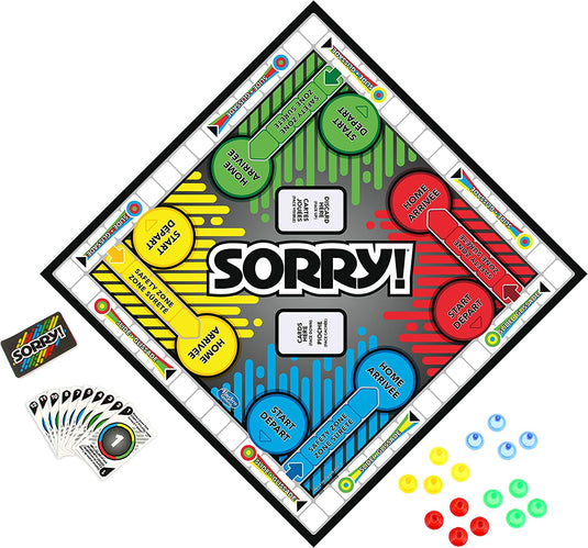 Hasbro Gaming Sorry! Parker Brothers Family Board Game for 2 to 4 Players Ages 6 and Up