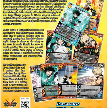 My Hero Academia Collectible Card Game Izuku Midoriya vs. Katsuki Two Player Rival Decks