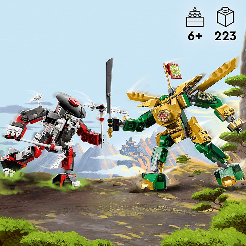 Load image into Gallery viewer, LEGO NINJAGO Lloyd’s Mech Battle EVO 71781 Building Toy Set for Kids, Boys, and Girls Ages 6+ (223 Pieces)
