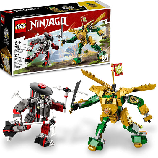 LEGO NINJAGO Lloyd’s Mech Battle EVO 71781 Building Toy Set for Kids, Boys, and Girls Ages 6+ (223 Pieces)