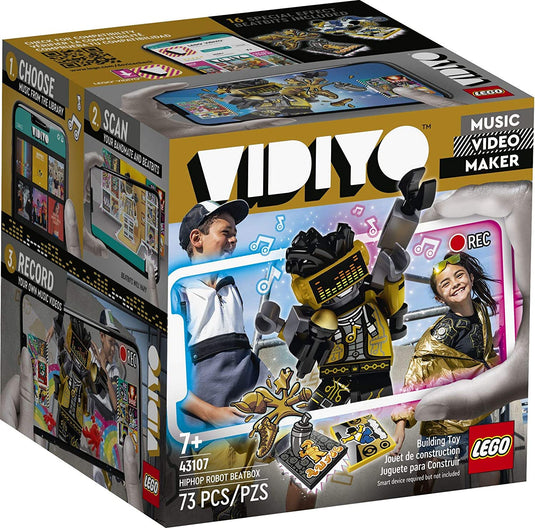 LEGO VIDIYO Hiphop Robot Beatbox 43107 Building Kit with Minifigure; Creative Kids Will Love Producing Music Videos Full of Songs, Dance Moves and Special Effects, New 2021 (73 Pieces)