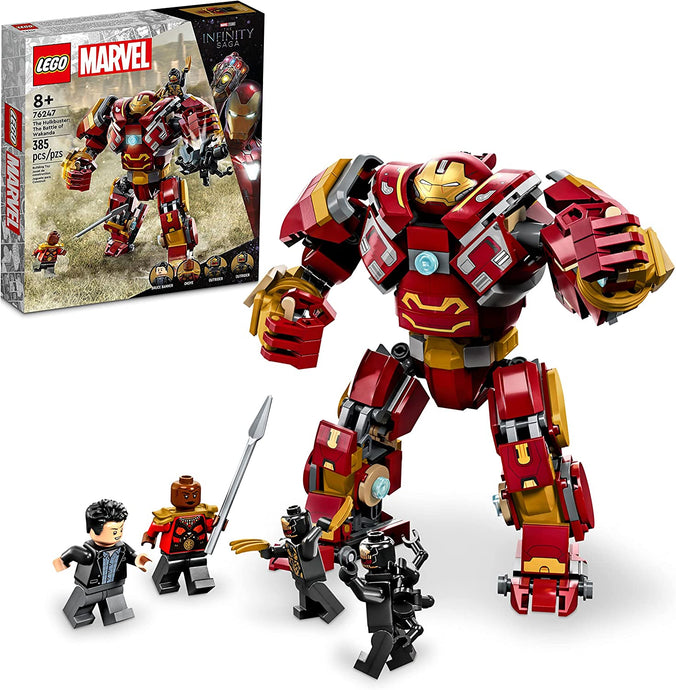 LEGO Marvel The Hulkbuster: The Battle of Wakanda 76247 Building Toy Set for Kids, Boys, and Girls Ages 8+ (385 Pieces)