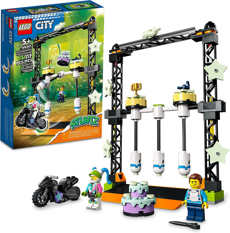Load image into Gallery viewer, LEGO City Stuntz The Knockdown Stunt Challenge 60341 Building Toy Set for Boys, Girls, and Kids Ages 5+ (117 Pieces)
