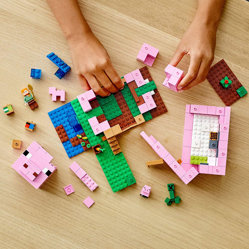 Load image into Gallery viewer, LEGO Minecraft The Pig House 21170 Building Toy Set for Kids, Boys, and Girls Ages 8+ (490 Pieces)
