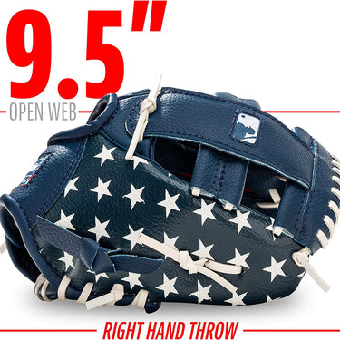 Franklin Sports Kids Baseball Gloves - RTP Youth Teeball Glove + Ball Set - Boys + Girls Teeball Mitt Set - Kids + Toddlers - 9.5"