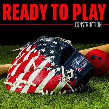 Franklin Sports Kids Baseball Gloves - RTP Youth Teeball Glove + Ball Set - Boys + Girls Teeball Mitt Set - Kids + Toddlers - 9.5"