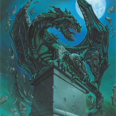 Awakening Gargoyle Dragon Poster