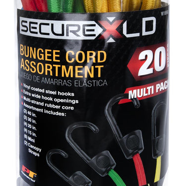20Pc Bungee Cord Assortment