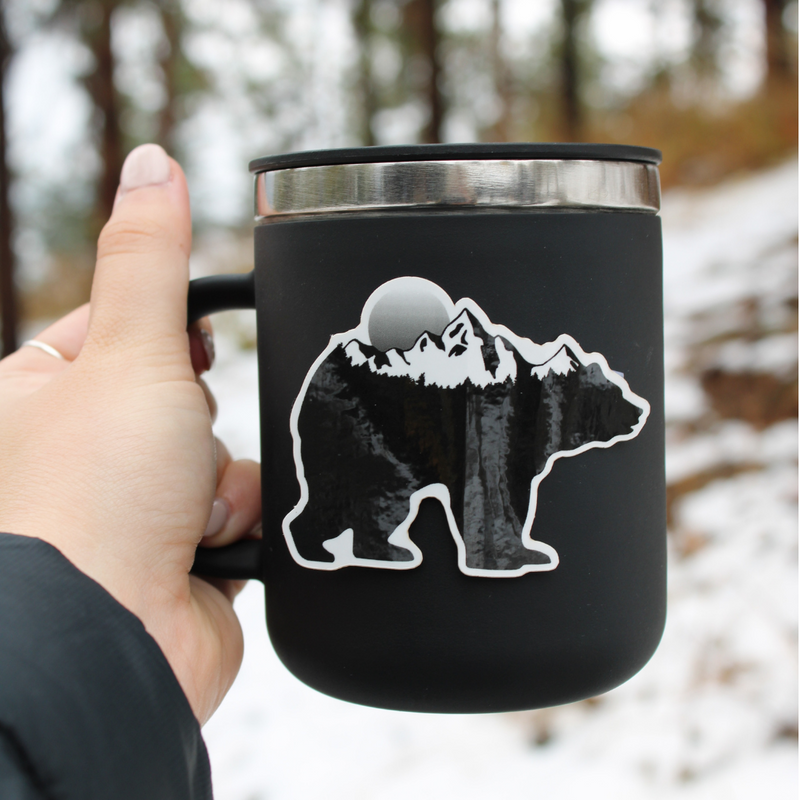 Load image into Gallery viewer, Black Bear Who Carries the Mountains on his Back Sticker
