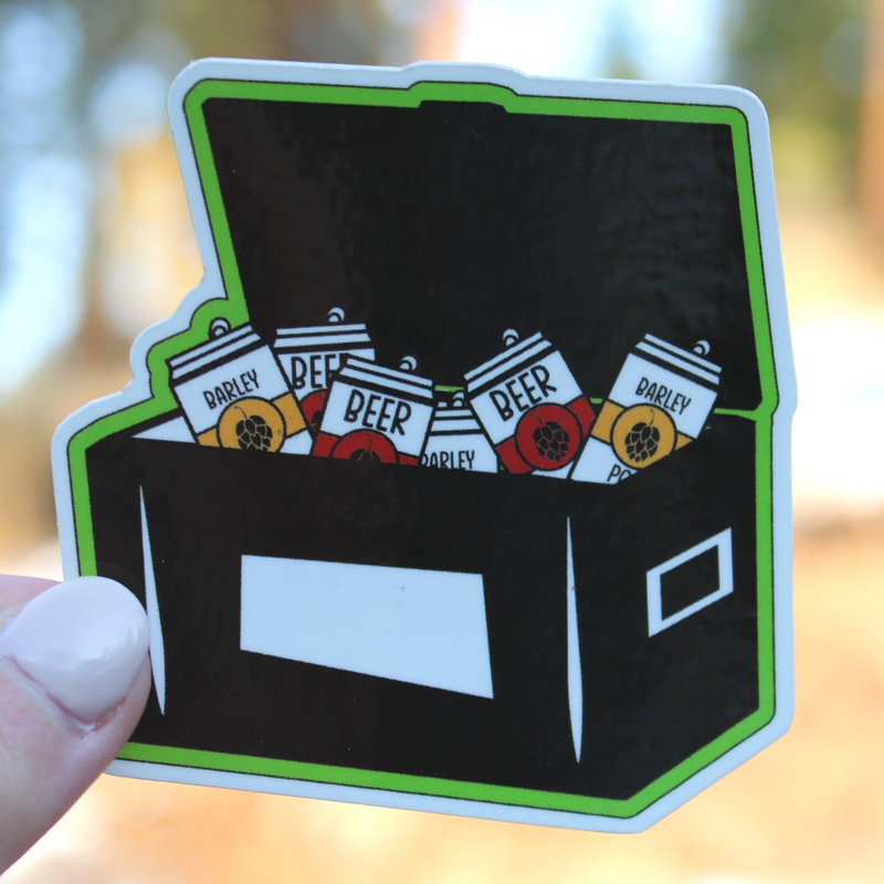 Load image into Gallery viewer, Black Beer Cooler Sticker
