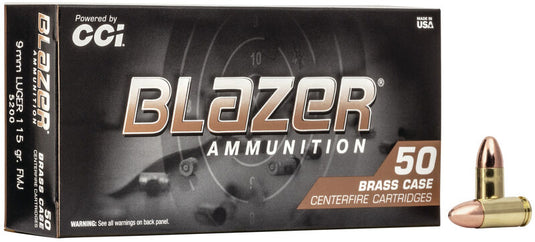 Blazer Brass 9mm Luger FMJ