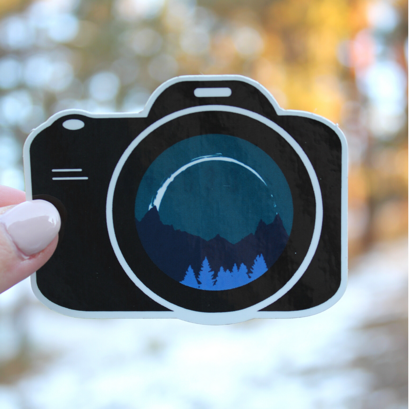 Load image into Gallery viewer, Camera Blue Mountains Sticker
