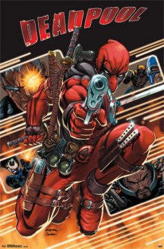 DEADPOOL ATTACK POSTER 23IN