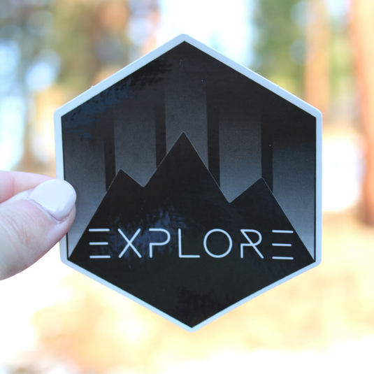 Explore Black Mountains Sticker