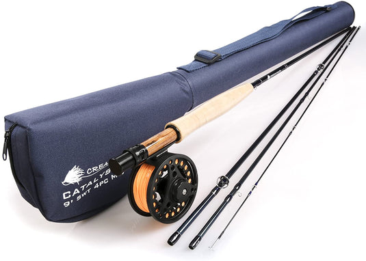 Creative Angler Catalyst 4pc Fly Rod and Fly Reel Combo 5wt for Fly Fishing