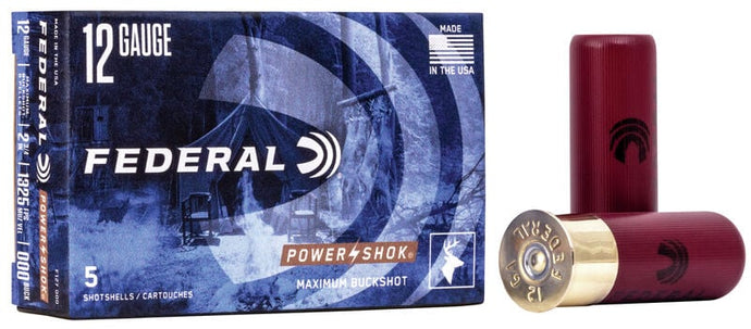Power-Shok Buckshot 12 Gauge Shot size 000 Buck