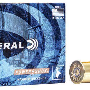 Power-Shok Buckshot 20 Gauge Shot size 3 Buck