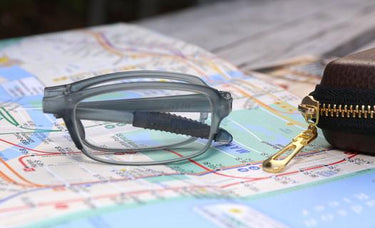 Folding Reader Glasses in Zipper Case