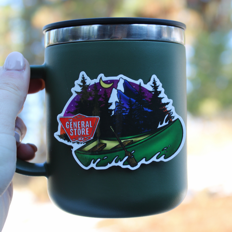 Load image into Gallery viewer, The General Store Canoe Mountain Sticker
