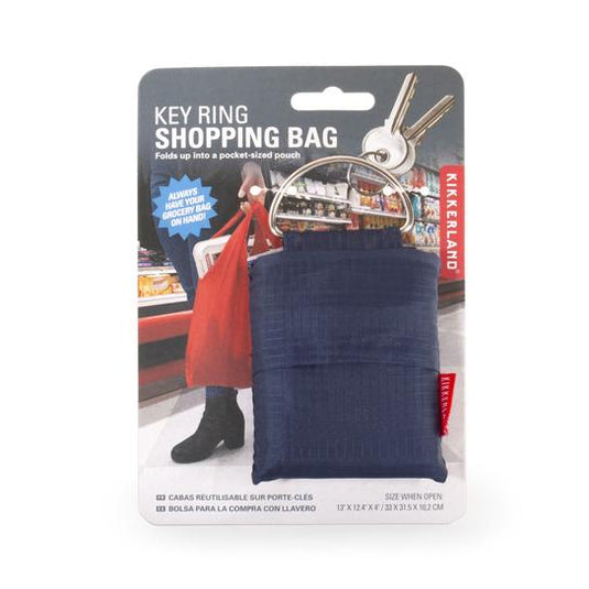 Keyring Reusable Shop Bag - Blue