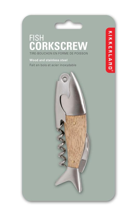 Load image into Gallery viewer, Lightwood Fish Corkscrew
