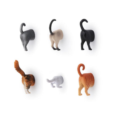 Cat Butt Magnets - Set of 6