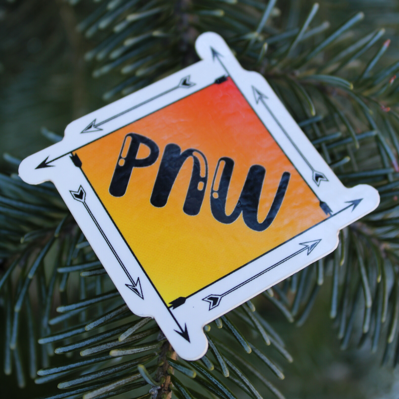 Load image into Gallery viewer, PNW Roundabout Arrows Sticker
