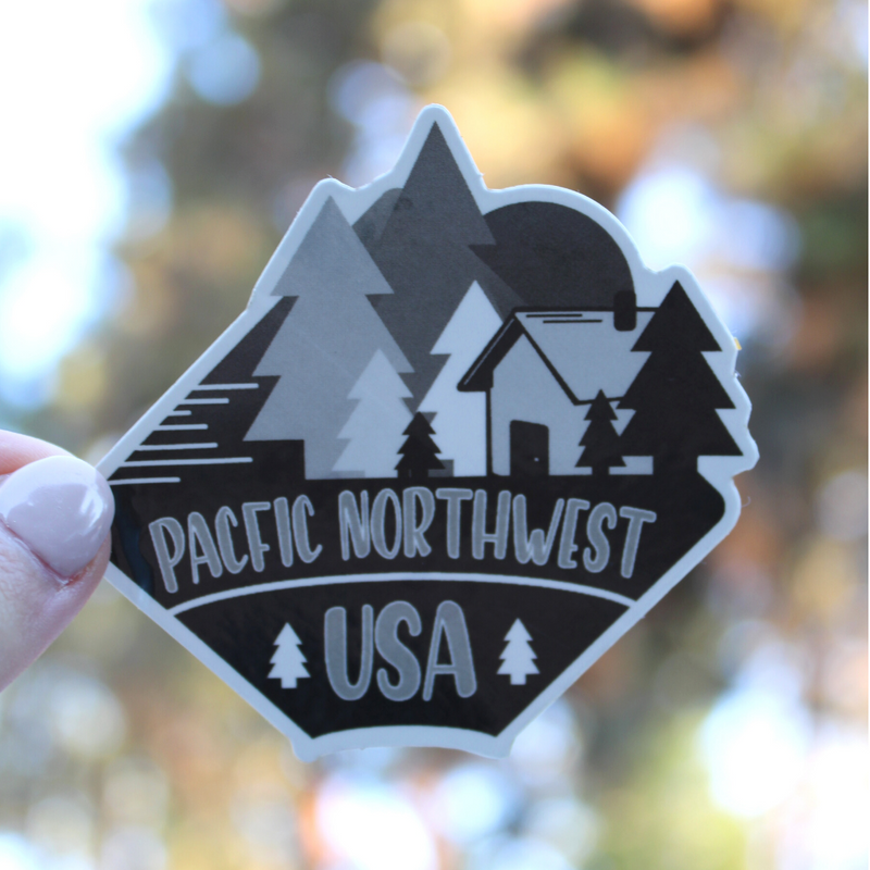 Load image into Gallery viewer, Pacific Northwest USA Cabin Sticker
