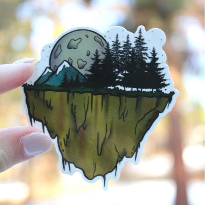 Floating Landscape Sticker