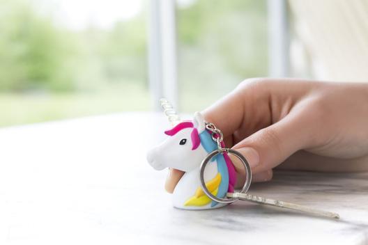Load image into Gallery viewer, Unicorn LED Keychain
