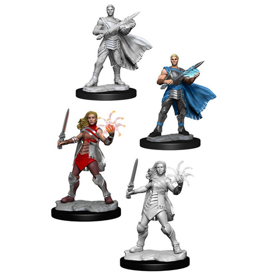 Magic the Gathering Unpainted Miniatures: Rowan Kenrith & Will Kenrith (Fighter, Wizard)D