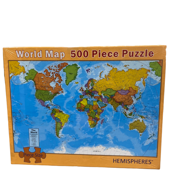 World Map 500 Piece Jigsaw puzzle