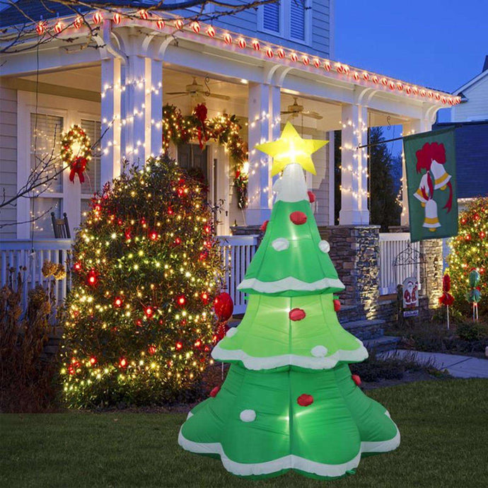 Celebrations 7.5 ft. Green Tree w/ Star Inflatable
