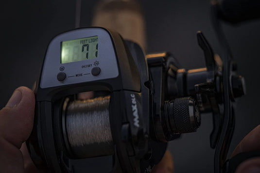 Abu Garcia Max DLC Low Profile Bait Cast Fishing Reel, Black
