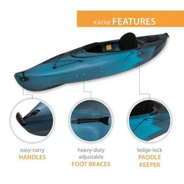 Lifetime Guster 10 Sit-In Kayak Blue
