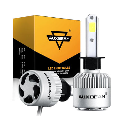 AUXBEAM LED Head Light Bulbs H1 S2-Series COB 270°/360° Beam 8000LM