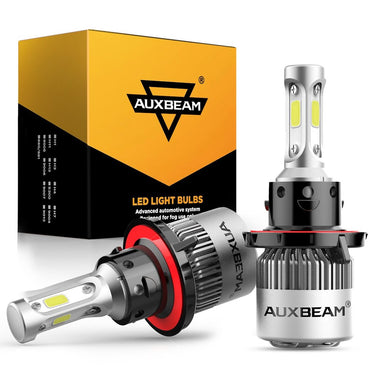 AUXBEAM LED Head Light Bulbs H13/9008 S2-Series COB 270°/360° Beam 8000LM