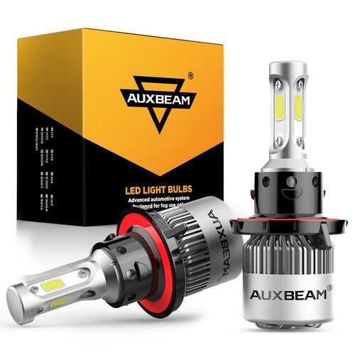 AUXBEAM LED Head Light Bulbs H13/9008 S2-Series COB 270°/360° Beam 8000LM