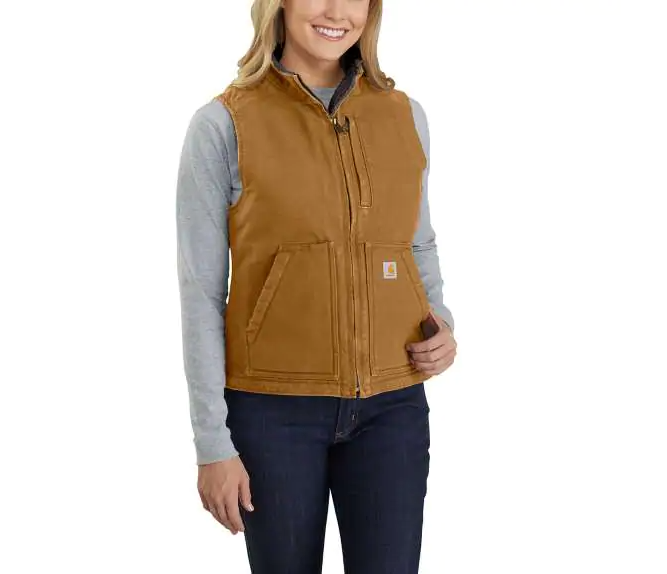 Carhartt Washed Duck Sherpa lined Vest shop.generalstorespokane