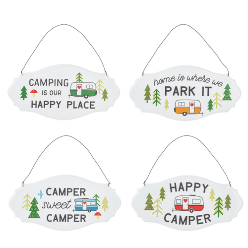 Camper with Text Wall Sign (1 sigh per purchase)