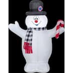 Load image into Gallery viewer, 3.5 ft. Small Frosty Snowman with Scarf and Candy Cane
