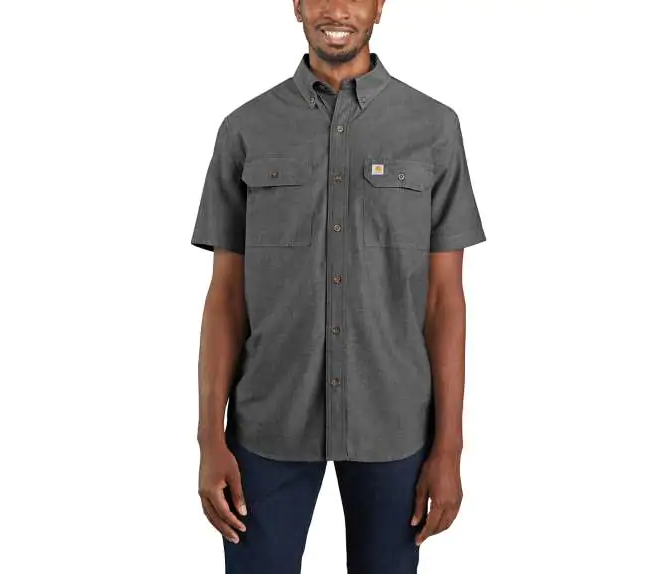 Load image into Gallery viewer, Original Fit Midweight Short Sleeve Button-front Shirt
