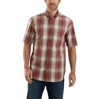 Carhartt Men's Relaxed Fit Lightweight Plaid Shirt